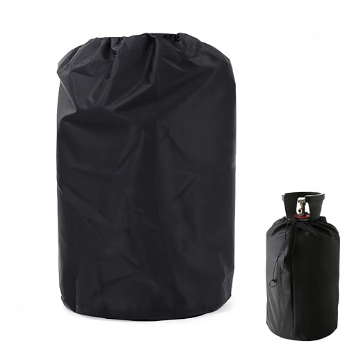 HJYDGJ Gas Bottle Protective Cover Gas Bottle Cover Propane Tank Cover Gas Bottle Grill Cover for Gas Bottle Cover Gas Bottle Gas Bottle Grill Cover Protective Cover – Black