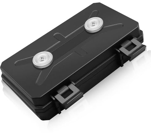 Magnetic Key Box for Under Car, Spare Magnetic Key Box Hide-a Key Magnetic Car Strong Dual Magnet Key Box, Waterproof Hide-a-Key Magnetic Key Holder Under Car Magnet Key Box Outdoor Travel(2 Magnets)