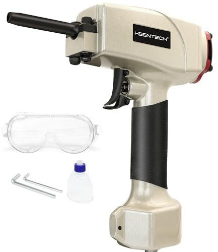 KEENTECH Pneumatic Nail Remover, Professional Heavy Duty Air Punch Nailer, Denailer Air Gun with Dual Safety Trigger for Straight and Bent Nail, 9-16 Gauge nail removal gun for Wood Workpieces, Pallet