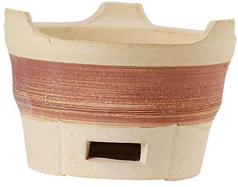 Tongrillhalter Holzkohlegrill aus Ton mit Grillrost für Weihnachten Party