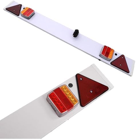 Bargains Crown 4ft LED Trailer Lights Board 5m Cable Trailer Light Board Ideal For Trailers Trailer Lights Board Comes with Turn Indicators Tail Lights, License Plate Light, Brake Lights, & Reflectors
