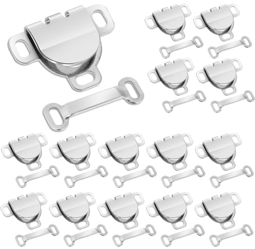 Giantree 20 ganci per pantaloni, gancio e occhiello per cucire, set di chiusura per pantaloni, gancio di chiusura, gancio per cucire, gancio per pantaloni (bianco chiaro)
