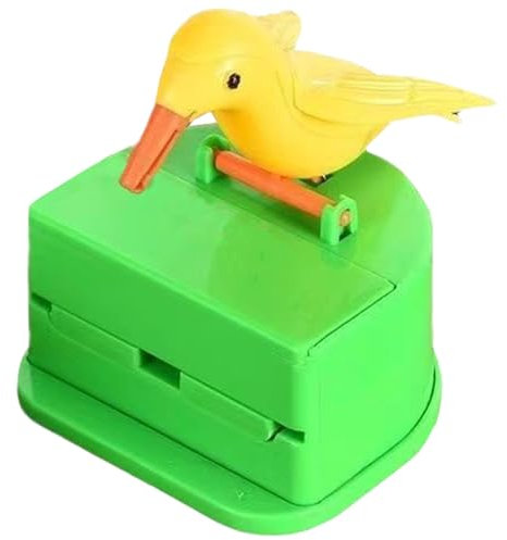 Automatischer Zahnstocherspender Lustiger Vogel-Zahnstocherspender Zum Drücken 8,9 X 7,6 X 8,6 Cm Kunststoff-Zahnstocherhalter Mit Zahnstocherbox Zahnstocherspender Lustiger Tragbarer Zahnstocherhalte