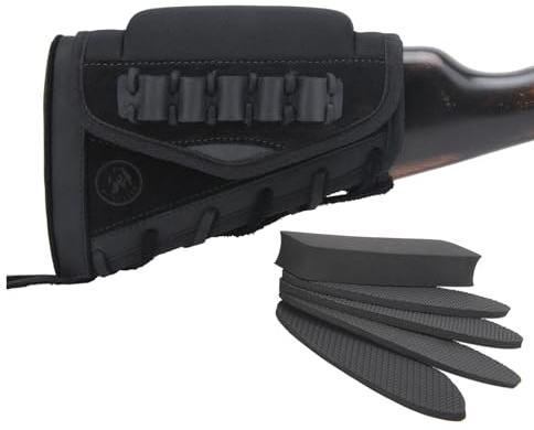 Leder Wangenauflage Wildleder Gewehr/Schrotflinte Hinterschaft Magazin-Tasche Für .308 .45-70 .30-30 .22LR