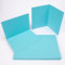 PresentFill® Klappkarten blanko in Azur Blau - 25 Faltkarten A6, Klappkarte ideal zum Karten selbst gestalten, beschriften oder bedrucken - passend für C6 Umschläge