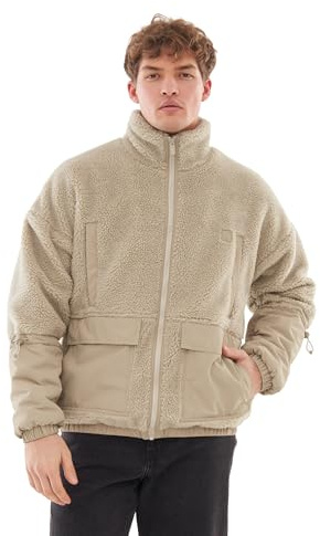 Johnny Urban Teddyjacke Damen & Herren - Carson - Unisex Sherpa Fleecejacke für Herbst & Winter - Outdoor Teddy Jacke Warm - Warme Übergangsjacke