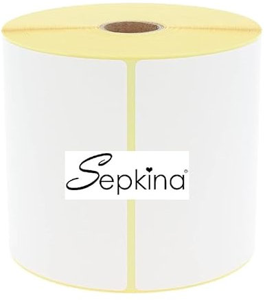 Zebra kompatible 475 Thermo Etiketten 101,6 x 152,4 mm Versandetiketten auf 1 Rolle DHL DPD Fedex GLS Hermes UPS Weiss (101,6 x 152,4 mm)