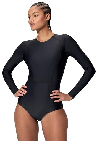 Speedo Women's Ocean Flex Long Sleeve Zipped One Piece Swimsuit