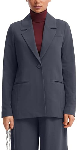 QS Blazer mit Reverskragen aus Interlockjersey