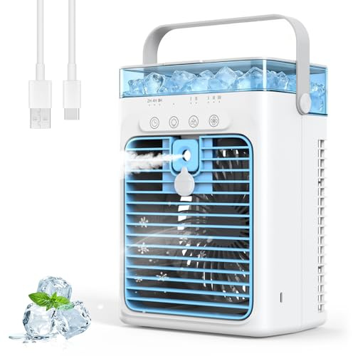 Mobile Air Conditioners, Mini Air Conditioning Unit, Evaporative Mini Room Air Conditioner Cooling Fan 10