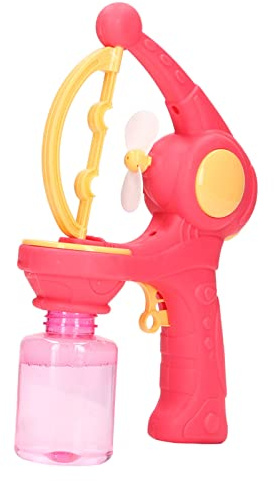 Qudinip Pistola per Automatica con Effetti Visivi Colorati Divertimento per Bambini Macchina per di Plastica per la Ricreazione per attività All'aperto (Rosa)
