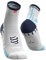 COMPRESSPORT Homme Pro Racing Socks V3.0 High Chaussette Running, Blanc/Bleu, 42-44 EU