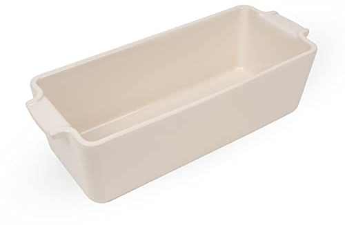 Peugeot Appolia Moule à cake, Avec anses, Matière : Céramique, Couleur : Écru, Taille : 31 cm, 60503