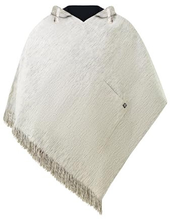 virblatt - Poncho Herren aus Baumwolle | Zum Wenden | Mexiko Baja Hoodie mit Warmer Kapuze