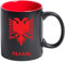 Tasse, Keramik , Kaffeetasse Albanien Albania Flagge mit Namen bedruckt