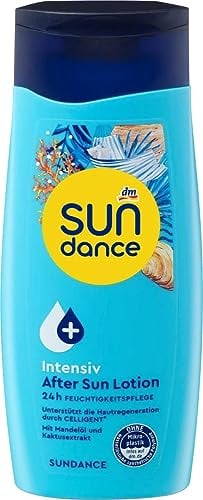 SUNDANCE After Sun Lotion INTENSIV Aftersun Feuchtigkeitspflege mit Mandelöl, Panthenol, Allantoin und Vitamin E, 200 ml