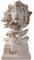 JXCBXJ Statua a testa di leone,statua di leone in resina, potente statua di leone animale decorazione da scrivania Feng Shui ornamento per la casa e l'ufficio regalo.