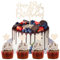 Catelves Holz Tortendeko 18 Geburtstag Junge Mädchen, Deko 18. Geburtstag Junge, Cake Topper 18 Geburtstag, 18. Geburtstag Cupcake Toppers, 18. Kuchendeko Geburtstag, Happy 18th Birthday Deko