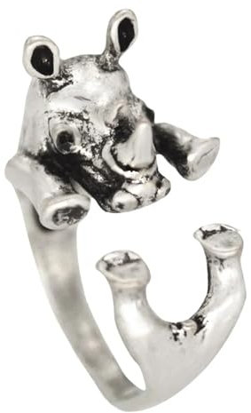 BISONBLUE Ringe Damen Damenschmuckring Rings Herren Geschenk Vintage-Ring, verstellbar, Maus-Tier-Wickelring, Damenmode, Boho, größenverstellbar, 09