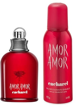 Cacharel - Lot de 2 - Amor Amor - Eau de Toilette - 50 ml + Amor Amor Eau Déodorante en Spray - 150 ml