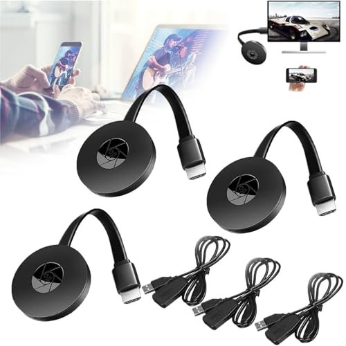 Castview Tv, Device for Tv, Tv Box Wireless Screen Projector, Seurico Tv Box, Streaming Devices for TV, 1080p Wireless Display Adapter, Wireless Display Adapter 4K(3Pcs)