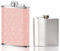 8oz Pink Stainless Steel Flagon and 3oz Silver Hip Flasks for Men, Hip Flasks for Women, Glitter Bling Pocket Decorative Flask, for Climbing Camping Barbecue Bar Party Drinker Climbing Whiskey Flask
