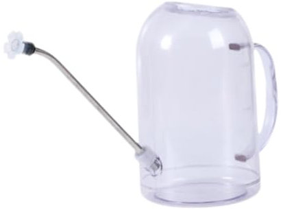 Folpus Regadera de 2L, Jarra con Desmontable, 12,5x20,2 cm, para Plantas de Interior, Flores, regadera versátil, Claro