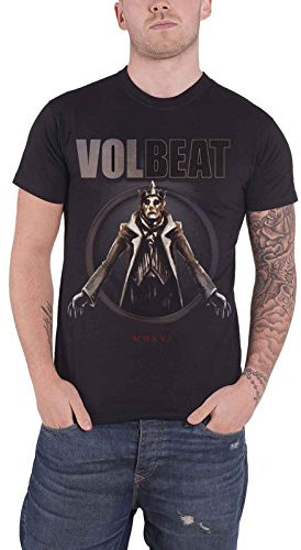 Volbeat T Shirt King of The Beast Band Logo Nue offiziell Herren Schwarz XL