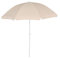 DEFACTO Sonnenschirm Ø 230 cm Marktschirm Gartenschirm Terrassenschirm Beige Rund WASSERDICHT