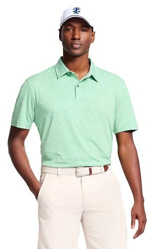 IZOD Herren Golf Title Holder Short Sleeve Polo Golfhemd, Baldachin grün, Mittel