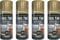 HL 4 x Gold Spray Paint Fabric Leather Spray Paint Art Vinyl & Crafts Flexible 200ml