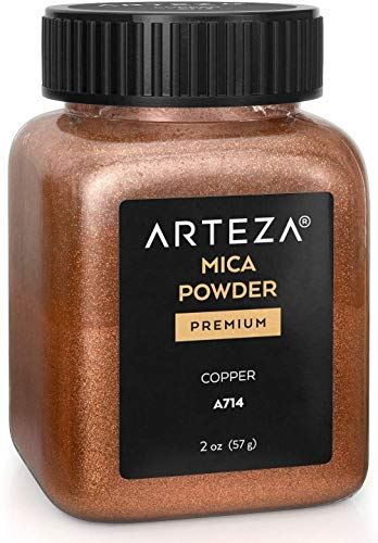 Arteza Mica Pulver Kupfer A714, Epoxidharz Farbe Pulver, 57g Flasche, Glimmerpulver für Farben, zur Herstellung von Kerzen und für andere DIY-Projekte