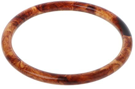 Ocobudbxw Schildpatt Acryl Armband Harz Braun Leopard gesprenkelt Armreif Frauen Schmuck