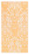vidaXL Outdoor Teppich Zweischichtiger Jacquard Terrassenteppich Außenteppich Küchenteppich Indoor Terrasse Balkon Flur Küche Bad Orange Weiß 120x180cm PP