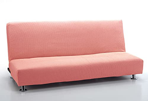 MAXIFUNDAS Housse de canapé lit Clic Clac 3 Places Strada Rose Pastel