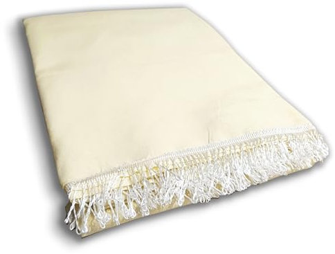 Home Tresor - Tenda da sole da Balcone, Veranda, Camper o Terrazzo con Anelli e Ganci Tessuto Resistente da Esterno, Tinta Unita Beige, Misura Cm. (140 x 250)