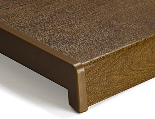 Seiletech.de FENSTERBANK PVC | 25 cm x 120 cm | Eiche Gold | Fensterbrett | für den Innenbereich | Innenfensterbank | Innen | Meterware | Wohnzimmer | Deko | Kunststoff