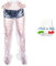 Pantaloni cartene per fanghi e bendaggio anticellulite, MADE IN ITALY, 5 Pezzi,uso estetico per trattamenti della pelle e pressoterapia professionale