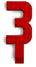 Made Happy Number Cake Topper | Birthday Cake Toppers & Happy Birthday Decorations | Cake Toppers For Boys & Birthday Cake Decorations | Happy Birthday Cupcake Toppers & Cake Decorations | Red 3