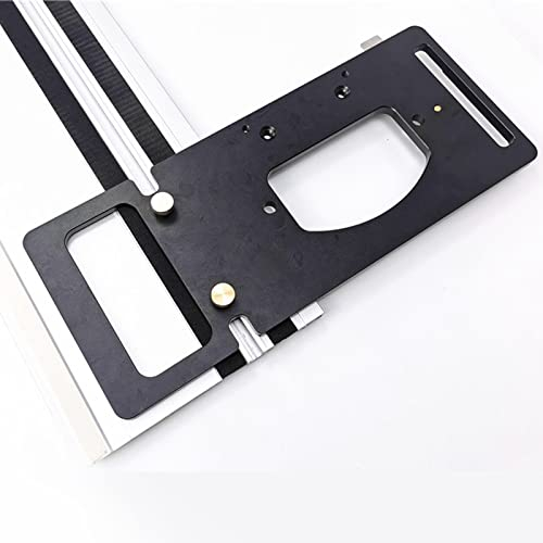 Elektrische Kreissägen-Führungsschienenklemme,CEIEVER rechtwinkliges Führungsschienen 260 * 88mm kompatibel mit Makitas- oder Festool-Schienensägen,für Graviermaschinen (360 * 150 * 10mm)