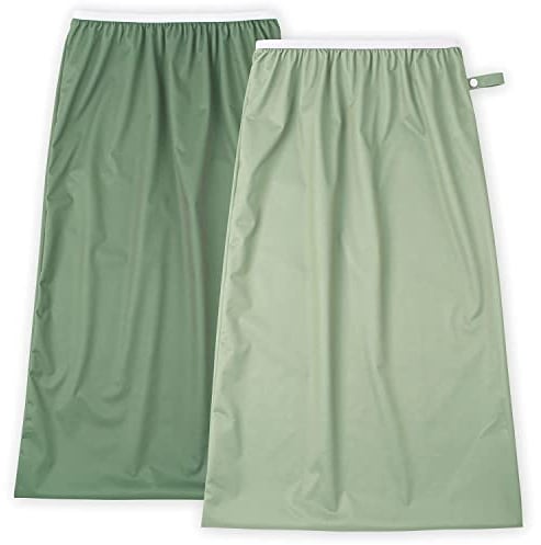 Pail Liner for Cloth Diapers - Reusable and Washable - Fits all Standard Diaper Pails, Garbage and Laundry bins - Garden 2 Pack Nora's Nursery