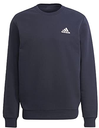 adidas Herren Feelcozy Essentials Fleece Sweatshirt, Legend Ink/White, XXL
