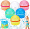 Hysagtek 6 PCS Wiederverwendbare Wasserbomben, Schnell Nachfüllbare Magnetische Silikon Wasserbomben, Mit Aufbewahrungs-Netztasche, Selbstschließend, für Wasserschlachten und Familienaktivitäten