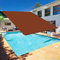 Sonnensegel Sonnenschutz Sonnendach Wasserdicht 6.5 x 10 m, Segeltuch Pergola 98% UV Schutz Wasserabweisend Uv Schutz für Außenbereiche wie Garten und Balkone,Terrasse, Rostrot