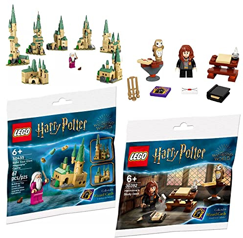 Lego Harry Potter 30392 Hermine Schreibtisch + Lego Harry Potter 30435 Bauen Sie Ihr Schloss von Hogwarts