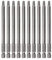Saipor 10pcs SQ2 100mm Magnetic Square Drill Bit Set Hex Shank Square Screwdriver Bit Set Robertson Square Drive Bits for Poket Hole Jig