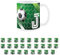 Football Letter J Mug - White Initial Personalised Alphabet Tea Coffee Gift Mug Present