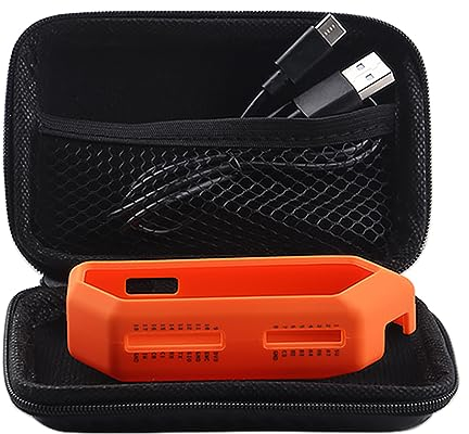 Newhail Orange Protective Silicon -Fälle für Flipper Zero, Eva -Speicherbox für Flipper Zero, das Gerät Flipper Null ist Nicht enthalten