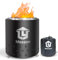 Messon 19,8 x 14 cm große Tisch-Feuerstelle, Edelstahl, Mini-Lagerfeuer-Ofen mit Ständer, tragbarer Feuerstelle für Innen- und Außenbereich, Camping, sicher mit Pellets oder Holz befeuert, mit