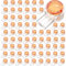 UY2 Connectors K2 100Pcs Jelly Crimp Waterproof Orange Clear Wire Connector Button Telephone Cable Butt Splice Connectors For Data Cable Phone Wire Repair Joints